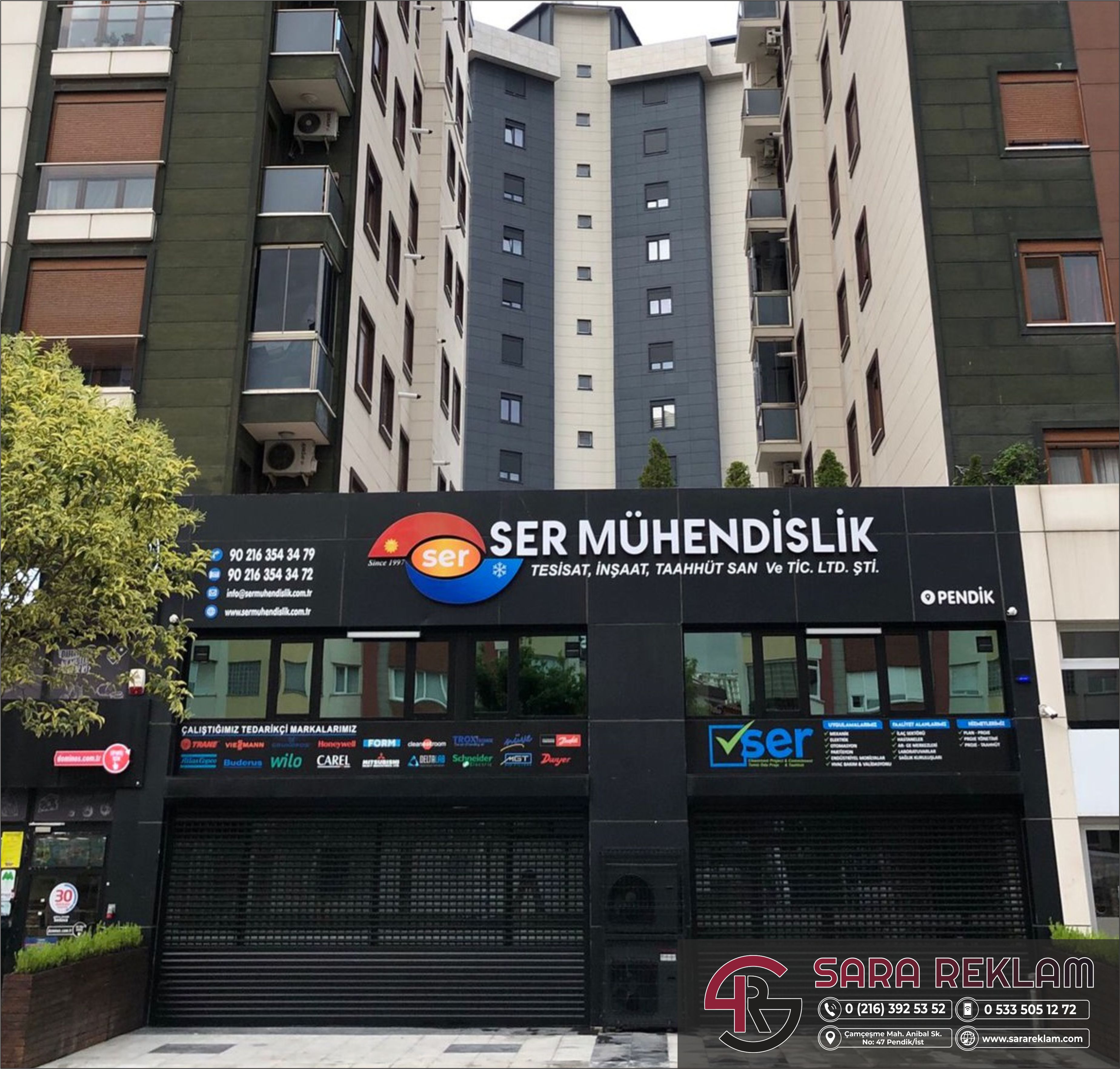  cephe kaplama ışıklı harf